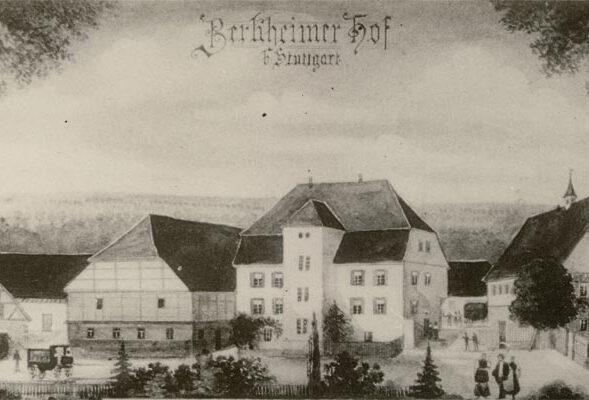 Der Berkheimer Hof um 1850