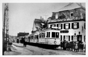 1927 fuhr die Straßenbahn noch durch die Glemsgaustraße. Foto: Archiv Heimatkreis