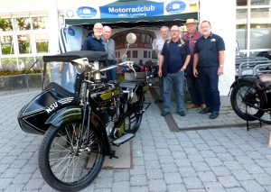 Der Motorradclub AMSC Leonberg am Maibaumfest 2018