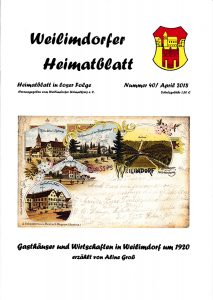 Titelbild des Heimatblatt Nr. 40