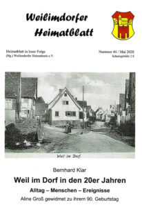Cover Weilimdorfer Heimatblatt Ausgabe 44